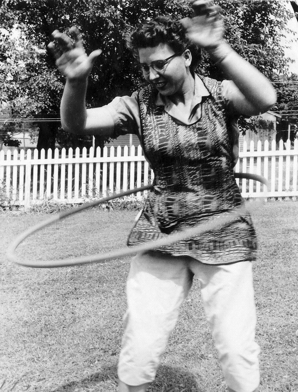 Photo of Mom with a hula hoop