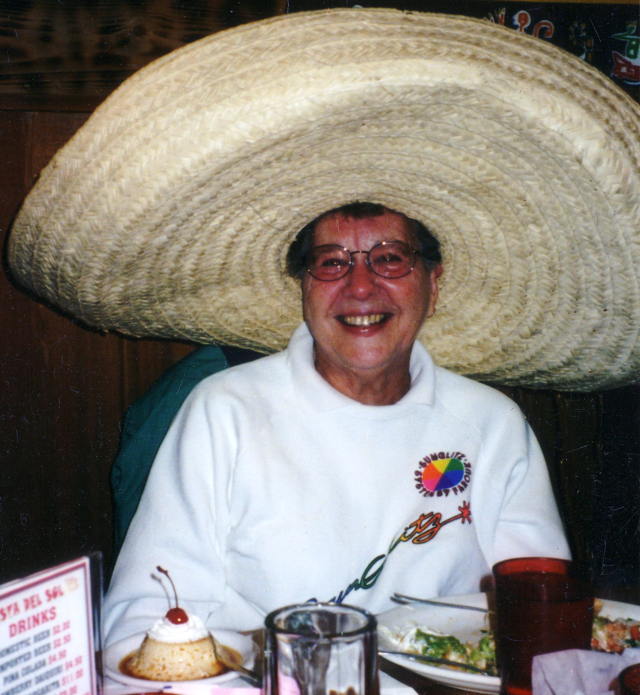 Photo of Mom in sombrero
